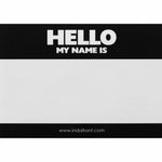 Hello My Name Is stickers black - 10 pieces